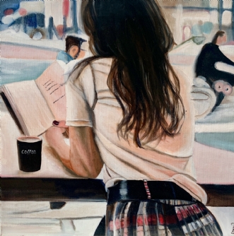 CafelivII by Sanne Rasmussen | maleri