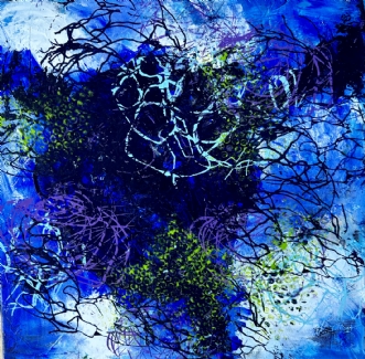 Blue dream by Inge Thøgersen | maleri