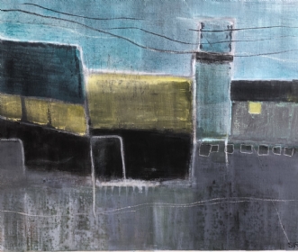 Havneliv 1 by Susanne Ruge | maleri