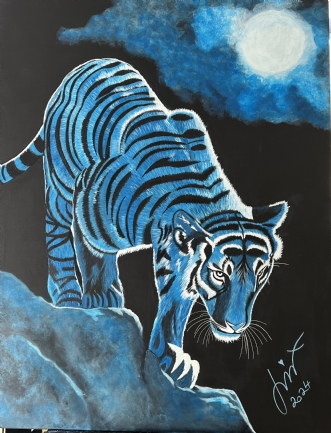 Blue Tiger af Lis Thorsen